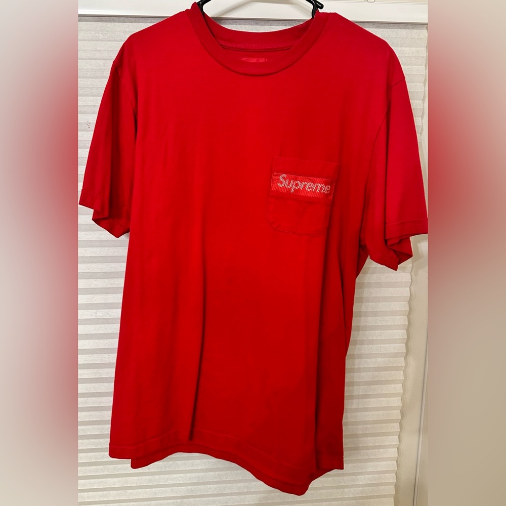 Supreme Mesh Stripe Pocket Tee
